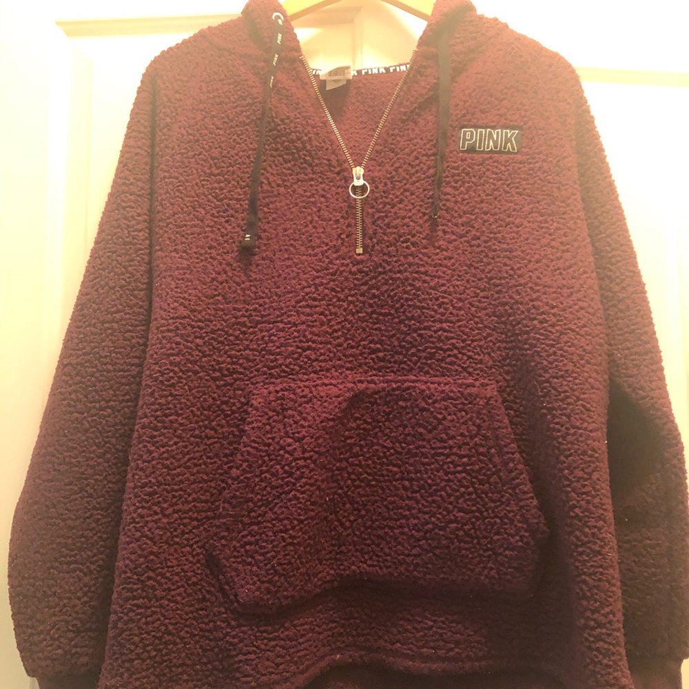 VS Pink Sherpa hoodie